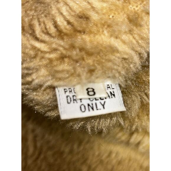 VTG Bonnie Cashin Russ Taylor 8 Barn Coat Jacket Pockets Black Faux Shearling S2 - Picture 13 of 15